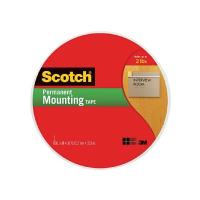 Permanent Foam Mounting Tape, White