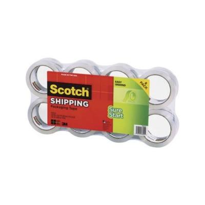 1.88" x 54.6yds, 3" Core, Sure Start Packaging Tape - Clear (8 Per Pack)