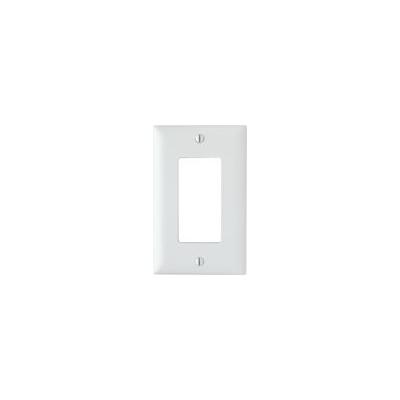 OnQ 1 Gang Deco Wall Plate White