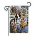 Breeze Decor Country Pups 2-Sided Polyester House/Garden Flag in Black/Brown | 18.5 H x 13 W in | Wayfair BD-PT-G-110050-IP-BO-DS02-US