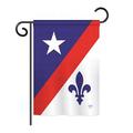 Breeze Decor Franco American 2-Sided Polyester House/Garden Flag Metal in Blue/Red | 40 H x 28 W in | Wayfair BD-FU-H-118007-IP-BO-DS02-US