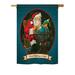 Breeze Decor He's Making a List 2-Sided Polyester House Flag in Blue/Green/Red | 18.5 H x 13 W in | Wayfair BD-XM-G-114001-IP-BO-DS02-US