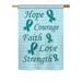 Breeze Decor Hope, Faith, Courage 2-Sided Polyester House Flag in Blue | 18.5 H x 13 W in | Wayfair BD-ST-G-115092-IP-BO-DS02-US