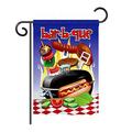 Breeze Decor Bar-B-Que 2-Sided Polyester Garden Flag Metal in Black/Red | 40 H x 28 W in | Wayfair BD-SU-H-106071-IP-BO-DS02-US