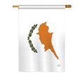 Breeze Decor Cyprus 2-Sided Polyester House/Garden Flag Metal in Brown/Green | 40 H x 28 W in | Wayfair BD-CY-H-108318-IP-BO-DS02-US