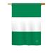 Breeze Decor Nigeria 2-Sided Polyester House Flag in Green/White | 18.5" H x 13" W | Wayfair BD-CY-G-108219-IP-BO-DS02-US