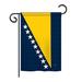 Breeze Decor Bosnia & Herzegovina 2-Sided Polyester House/Garden Flag in Blue/Yellow | 18.5 H x 13 W in | Wayfair BD-CY-G-108193-IP-BO-DS02-US