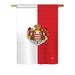 Breeze Decor Monaco 2-Sided Polyester House Flag in Green/Red/Yellow | 18.5" H x 13" W | Wayfair BD-CY-G-108322-IP-BO-DS02-US