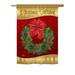 Breeze Decor Christmas Wishes 2-Sided Polyester House Flag in Green/Red/Yellow | 18.5 H x 13 W in | Wayfair BD-XM-G-114078-IP-BO-DS02-IM