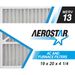 Aerostar 19 x 20 x 4 1/4 MERV 13 Pleated Air Filter AC Furnace Air Filter 2 Pack