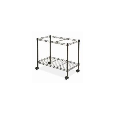 Mobile Filing Cart, Ltr/Lgl, 12-7/8x25-3/4x20-1/2, Black (LLR45651)