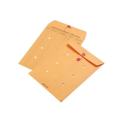 Brown Kraft Kraft String & Button Interoffice Envelope - 100 Per Carton