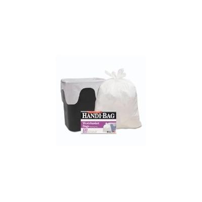 8 Gallon, White, 21-1/2 x 24, .55 mil, Super Value Pack, 130 Bags (WBIHAB6FW130)