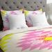 East Urban Home Chelsea & Coral Duvet Cover Microfiber, Polyester in Pink/Yellow | King | Wayfair EASU6807 34127898