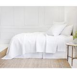 Pom Pom At Home Marseille Floral Velvet Coverlet in White | Queen Coverlet | Wayfair CU-4100-W-03