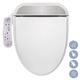 R FLORY FDB320 Electronic Smart Bidet Seat Bidet Attachment Easy Install Heated Seat Warm Dry Water Power Save Self Cleaning Separate Nozzle (Elongated-UK)