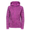 Trespass Riverstone, Cerise Marl, S, Warm Fleece Jacket with Hood 230gsm for Women, Small, Pink