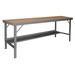 Durham Manufacturing Ergonomic Folding Leg Style Adjustable Height Steel Top Workbench Wood/Steel in Brown/Gray | 42 H x 48 W x 96 D in | Wayfair