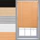 FURNISHED PVC Venetian Window Blinds Made to Measure Home Office Blind New - Teak 195cm x 150cm