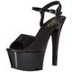 Pleaser Women?s Aspire-609 Platform Sandals, Black (Blk Pat/Blk), 8 41 EU