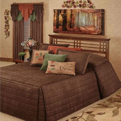 Camden Grande Fitted Bedspread Chocolate, Californ...