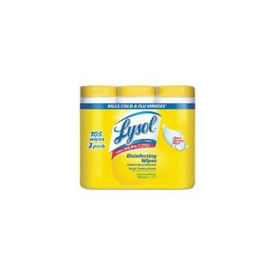 LYSOL Disinfecting Wipes, Lemon/Lime Blossom Scent, 12 Canisters (REC 82159)