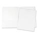 Universal Laminated Two-Pocket Portfolios Cardboard Paper White 11 x 8 1/2 25/Pack 56417