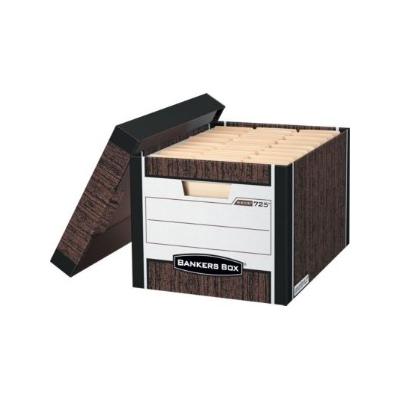 FEL0072506 R-Kive Storage Boxes, Locking Lift-Off Lid, Letter-Legal Size, 10"H x 12"W x