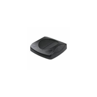 Rubbermaid 268988 Swing Top Lid for Untouchable Trash Can, Black (RCP268988BK)