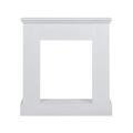 Rebecca Mobili Fire Surround Mantelpiece Wood White Contemporary Design Living Room Sitting Room - Dimensions: 98 x 92 x 23 (HxWxD) - Art. RE4663