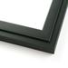 26x34 - 26 x 34 Black and Green Pinstripe Solid Wood Frame with UV Framer s Acrylic & Foam Board