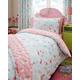 Single Duvet set & Curtains - Girls Unicorns Fairies & Rainbows Bedding (Single Set & Curtains 66x54")