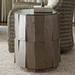 Tommy Bahama Home Cypress Point Everett Round Travertine End Table Wood in Brown/Gray | 23 H x 20 W x 20 D in | Wayfair 562-951
