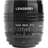 Lensbaby Velvet 56mm f/1.6 Lens for FUJIFILM X (Black) LBV56BF