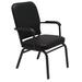 KFI Studios 1040 Series Heavy Duty Stackable Chair w/ Cushion Vinyl/Metal/Fabric in Black/Blue/Brown | 35.5 H x 21 W x 25 D in | Wayfair