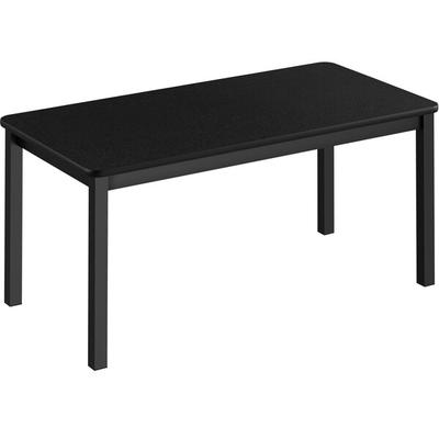 Correll 36" x 72" Black Granite Library Table - 29" Height