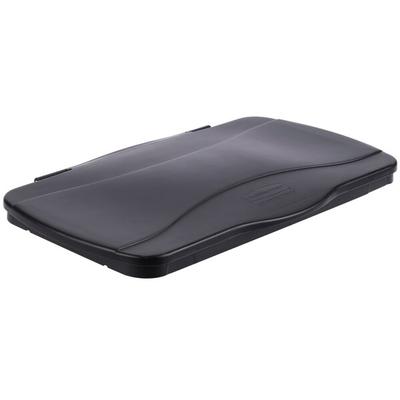 Rubbermaid® FG267400BLA Slim Jim Black Hinged Rectangular Trash Can Lid