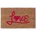 Coco Mats N More Home Love 30 in. x 18 in. Non-Slip Outdoor Door Mat Coir in Brown/Red | Wayfair VBLOVE1830RD