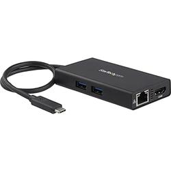 StarTech.com USB-C Multiport Adapter - USB-C Travel Docking Station with 4K HDMI - 60W Power Delivery Pass-Through, GbE, 2pt USB-A 3.0 Hub - Portable Mini USB Type-C Dock for Laptop (DKT30CHPD)
