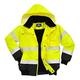 Portwest C465 Hi-Vis 3-in-1 Contrast Bomber Jacket Yellow/Black, Medium