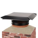 HY-C Flue Slip-In Chimney Cap Steel Fireplace Tool or Tool Set Steel in Gray | 13 H x 16 W x 16 D in | Wayfair CBC816