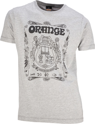 Orange T-Shirt Crest Grey XL