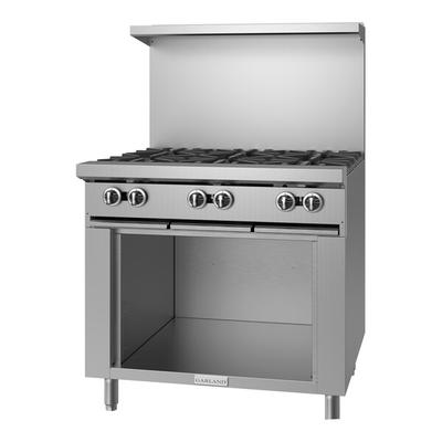 Garland G36-6S Natural Gas 6 Burner 36" Range with Storage Base - 198,000 BTU