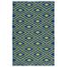 White 36 x 0.25 in Indoor Area Rug - Loon Peak® Crawfordsville Hand-Tufted Navy/Yellow Area Rug Polyester | 36 W x 0.25 D in | Wayfair