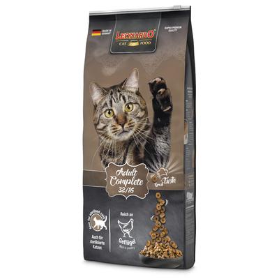 15kg Adult Complete 32/16 Leonardo getreidefreies Katzenfutter trocken