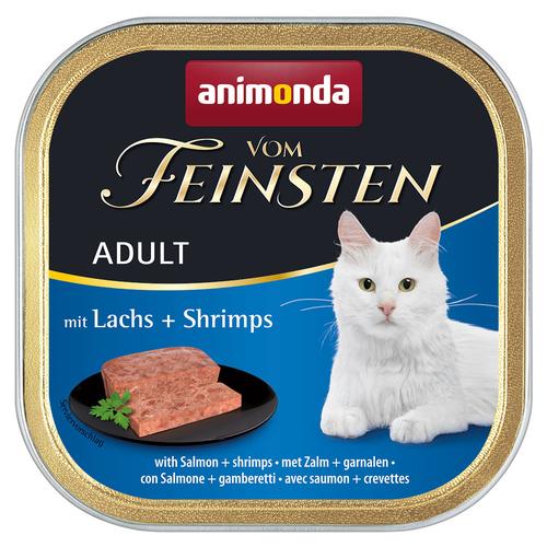 64x100g Lachs & Shrimps animonda Vom Feinsten Katzenfutter nass