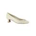 Extra Wide Width Women's Waive Pump by Easy Street® in Bone (Size 7 1/2 WW)