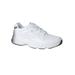 Women's Stability Walker Sneaker by Propet in White Leather (Size 8 1/2 X(2E))