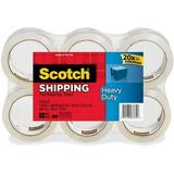 Scotch Heavy Duty Shipping Packaging Tape 1.88 1.88 Width x 54.60 yd Length - 3 Core - Synthetic Rubber Resin - Rubber Resin Backing - 6 / Pack - Clear