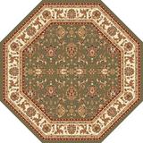 Green/White 0.5 in Area Rug - Charlton Home® Bellville Floral Green/Ivory Area Rug Polypropylene | 0.5 D in | Wayfair CHRL1366 34962363